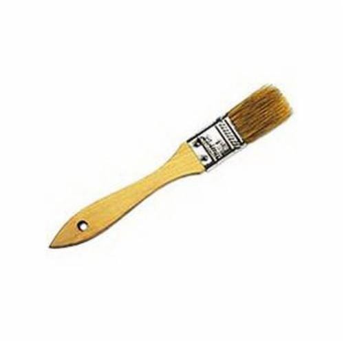Weiler® 40066 Multi-Purpose Chip and Oil Brush, 1 in China Bristle Brush, Sanded Hardwood Handle, Latex Paints, Oil Base Paints, Shellac, Varnishes and Water Base Paints